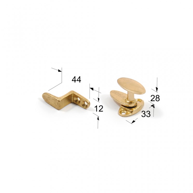 ΟVAL LOCK CATCH / MAT GOLD